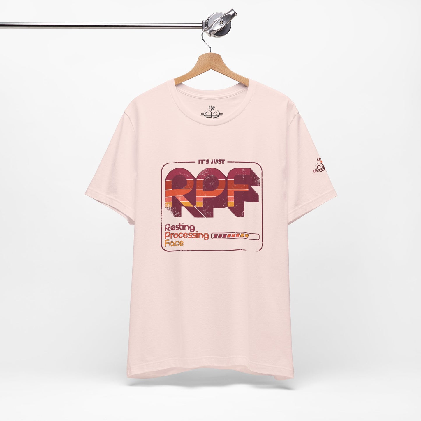It's Just RPF - Resting Processing Face - Adult Unisex Jersey Short Sleeve Tee