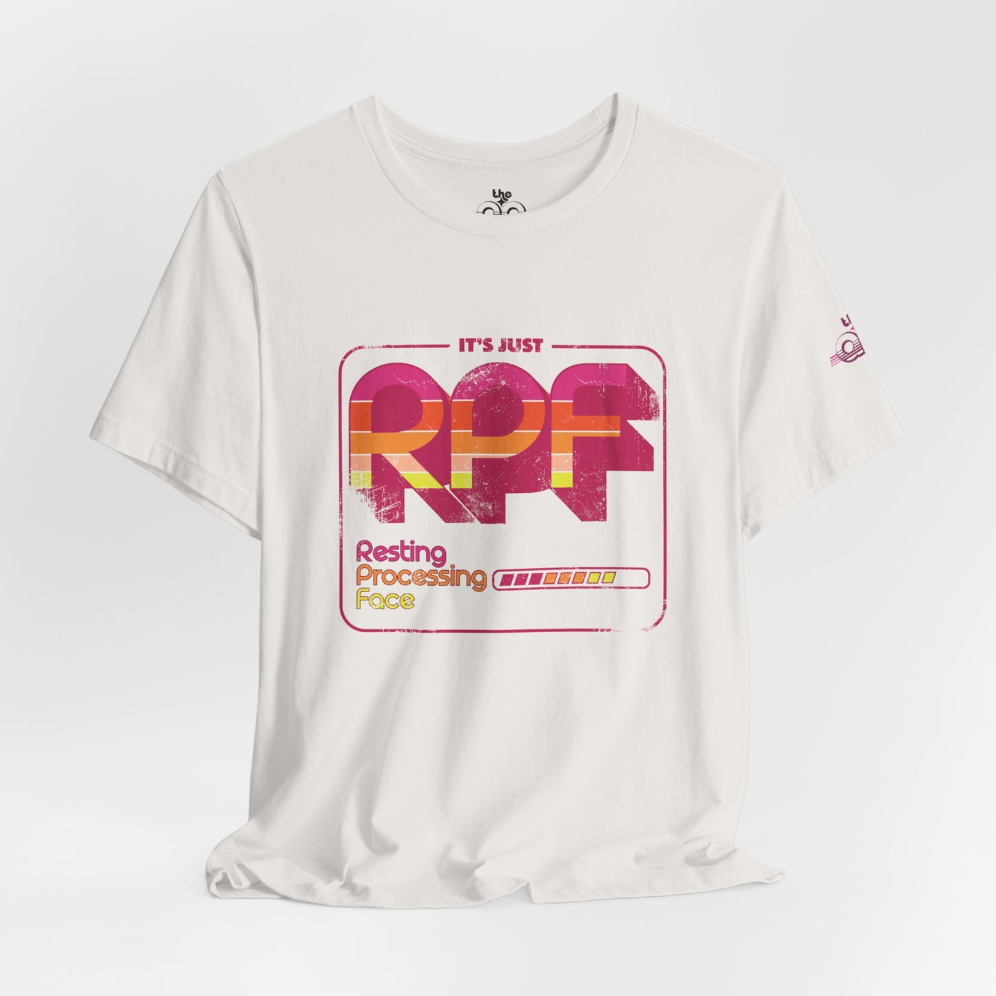 It's Just RPF - Resting Processing Face - Adult Unisex Jersey Short Sleeve Tee
