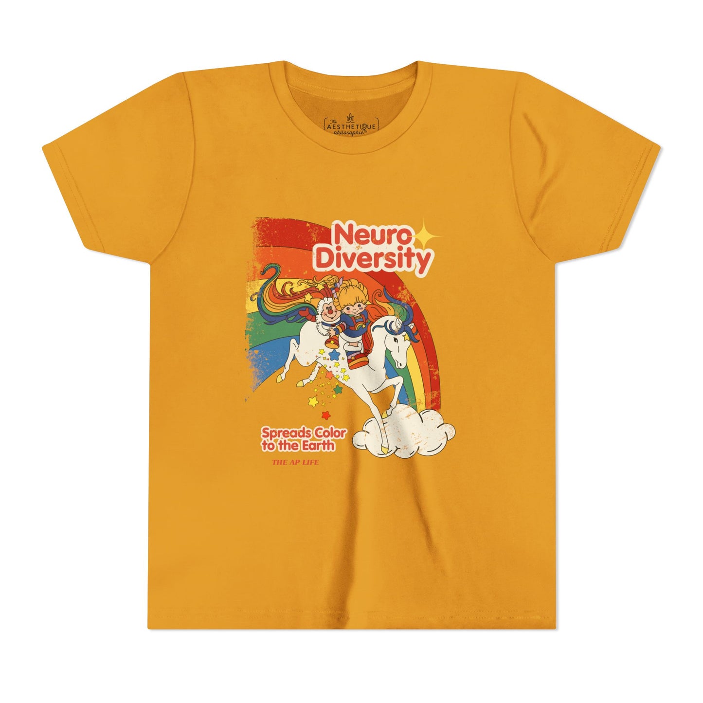 Neurodiversity Spreads Color to the Earth - Youth Unisex Short Sleeve Tee