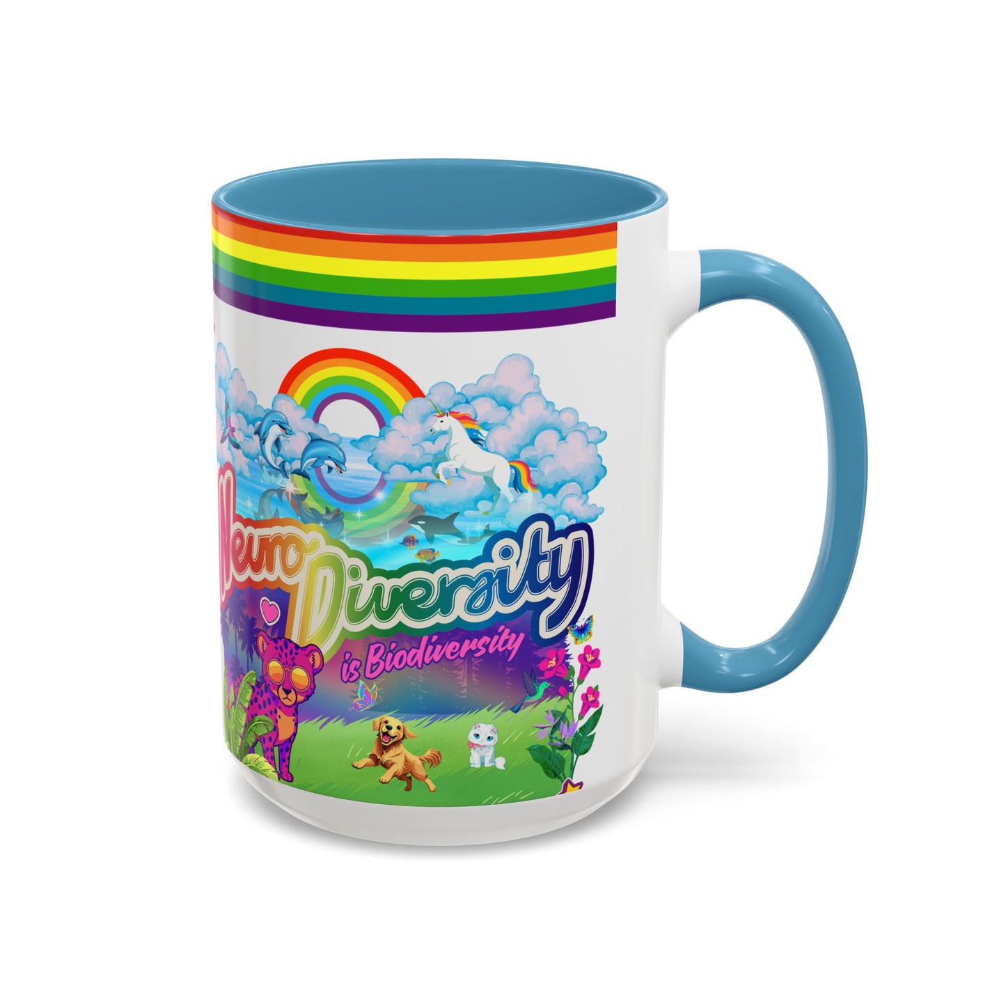 Neurodiversity is Biodiversity - Accent Coffee Mug (11, 15oz)