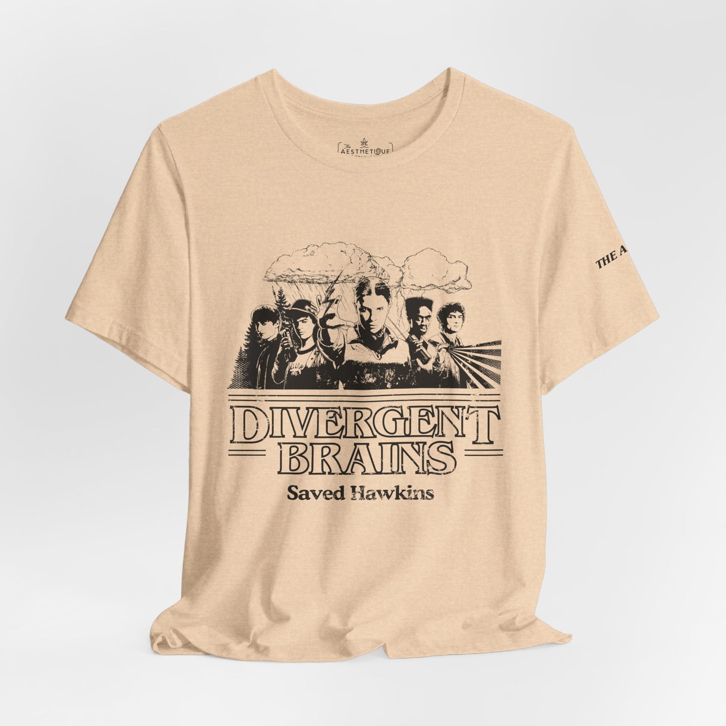 Divergent Brains Saved Hawkins - Adult Unisex Jersey Tee