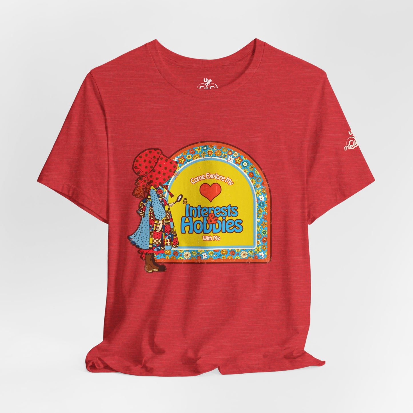 Come Explore My Interests & Hobbies with Me - Adult Unisex Jersey Short Sleeve Tee