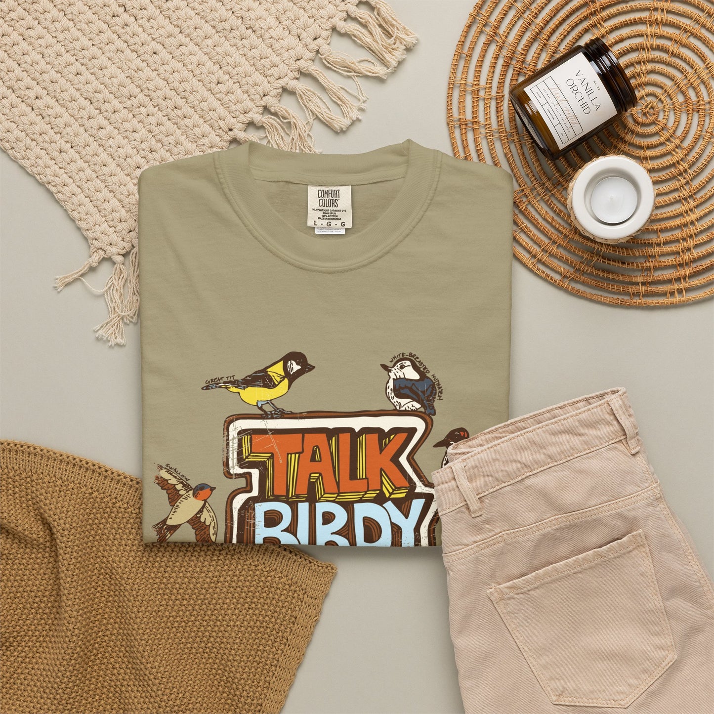 Talk Birdy to Me - Adult Unisex Garment-Dyed T-shirt