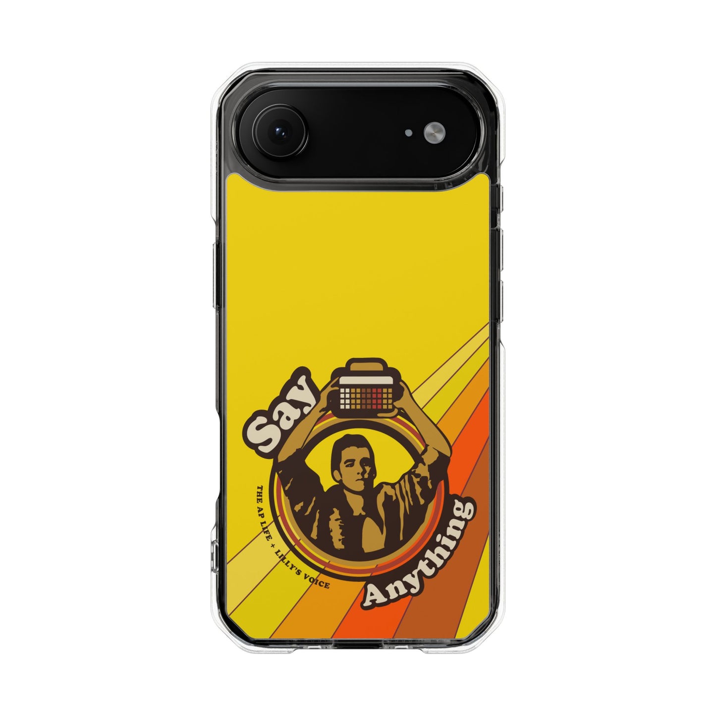 Say Anything - AAC - Lilly's Voice + The AP Life Collab - MagSafe® Clear Impact Case for iPhone