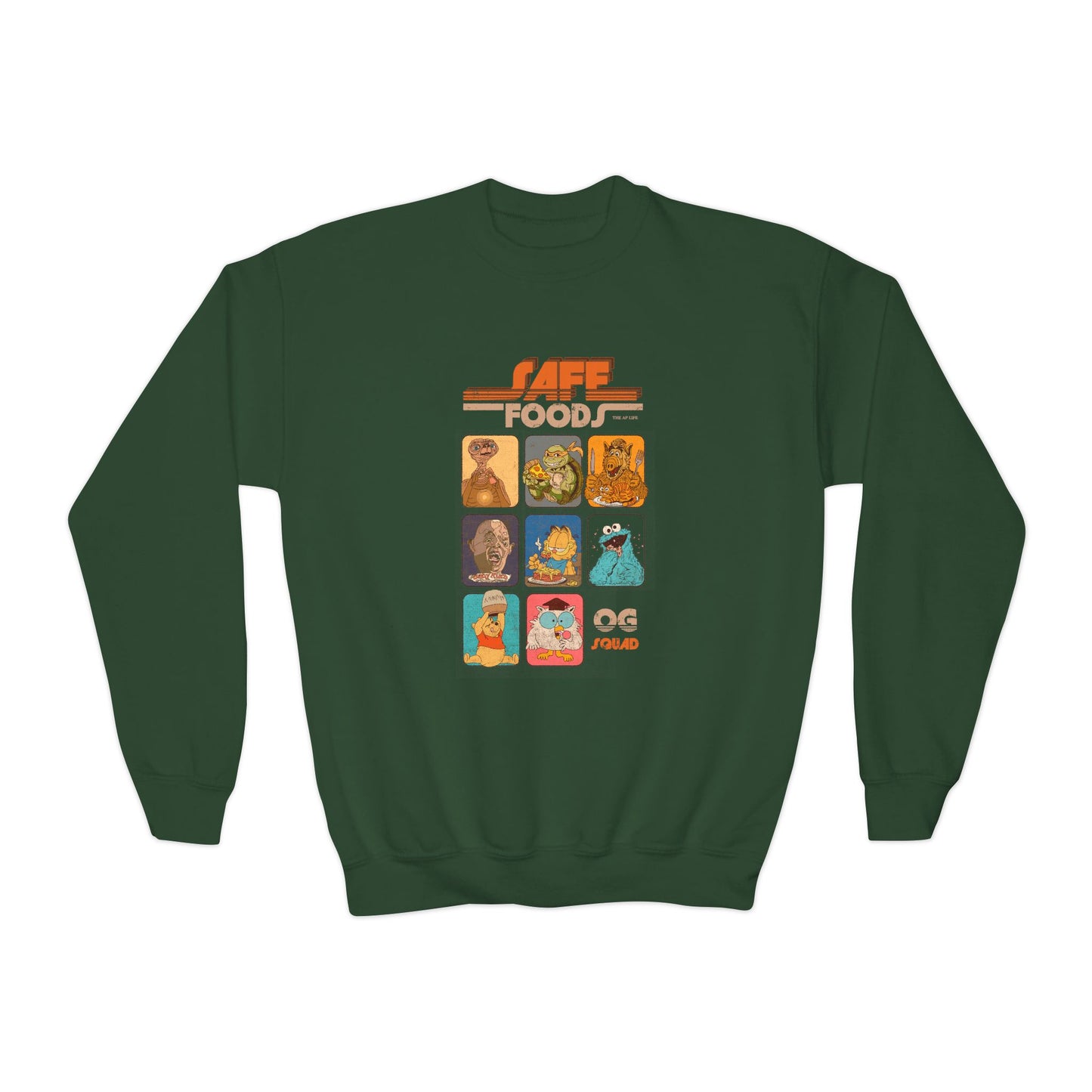 Safe Foods - OG Squad - Youth Unisex Crewneck Sweatshirt