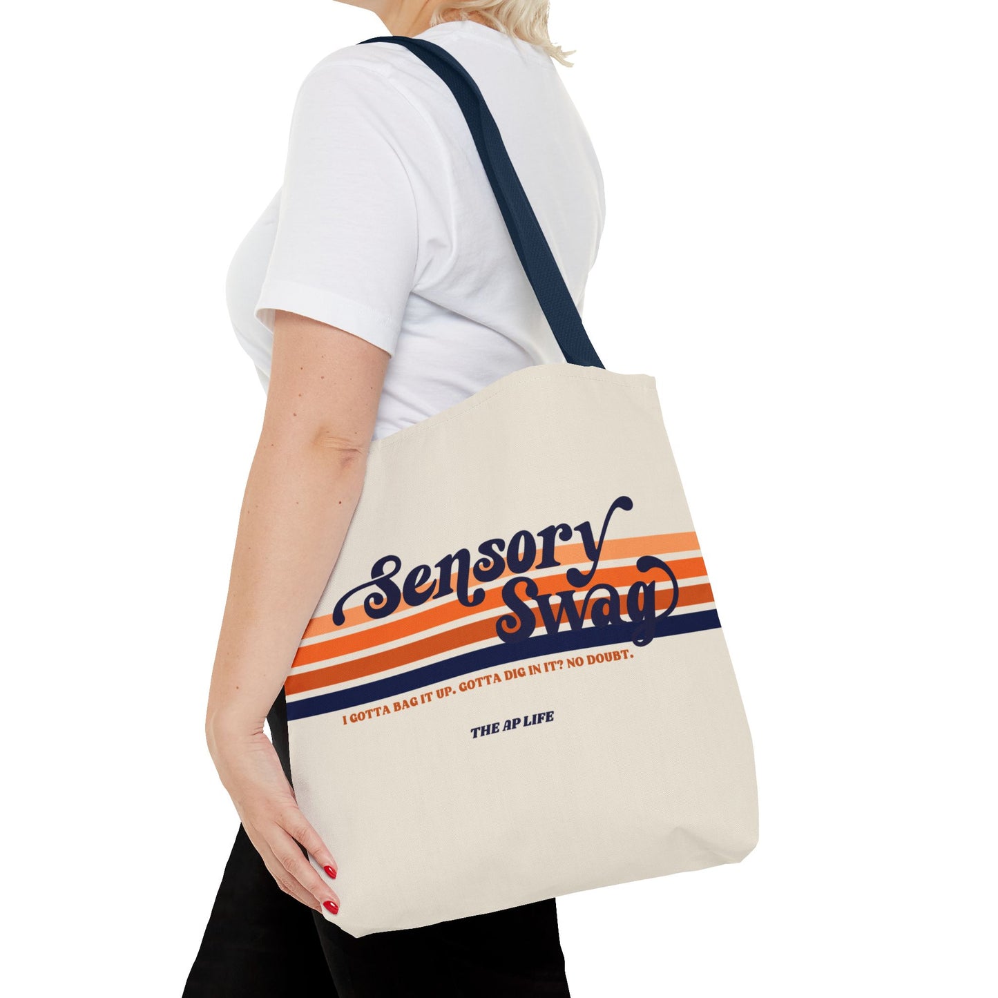 POD Sensory Swag Polyester Tote Bag