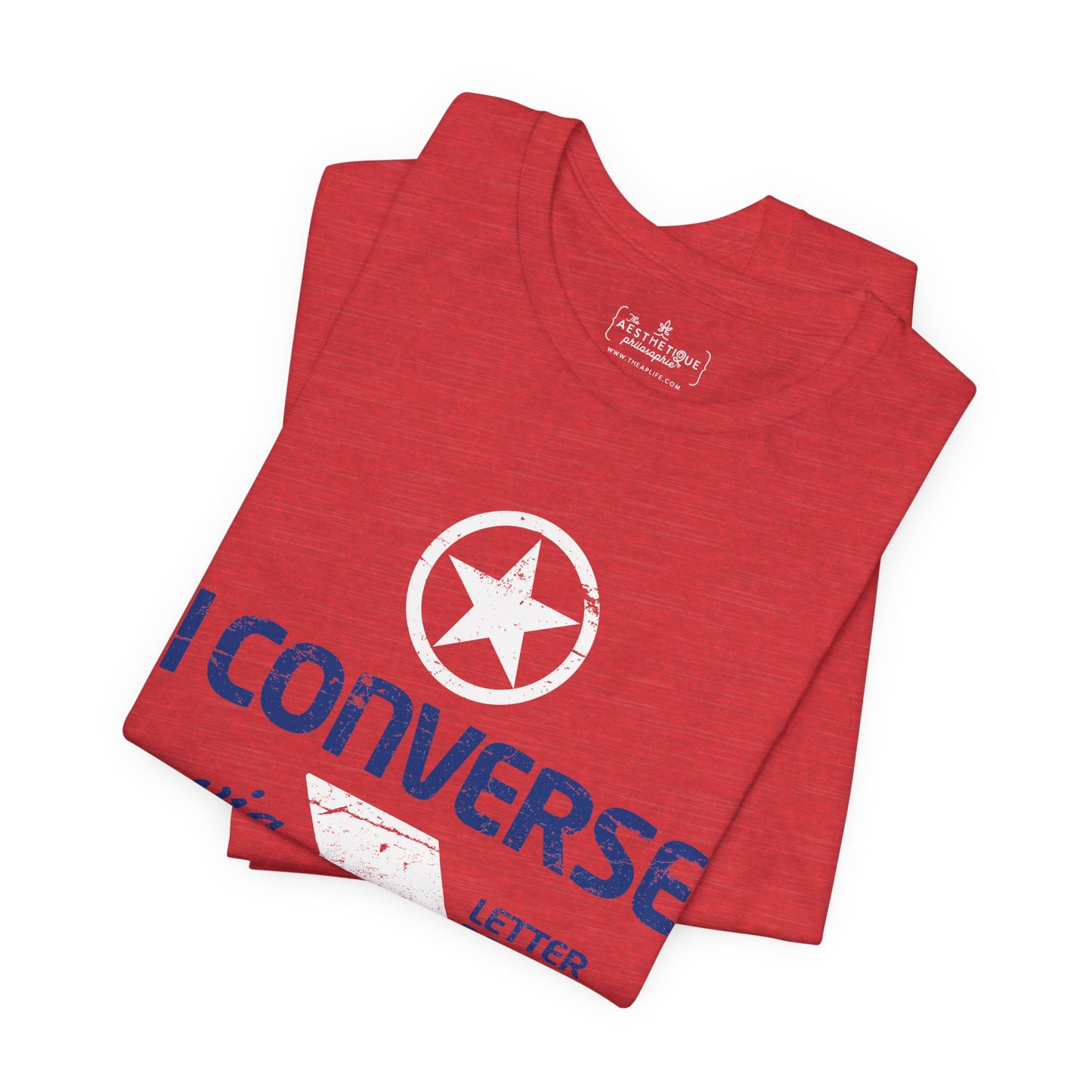 I Converse Via Letterboard - Unisex Jersey Short Sleeve Tee