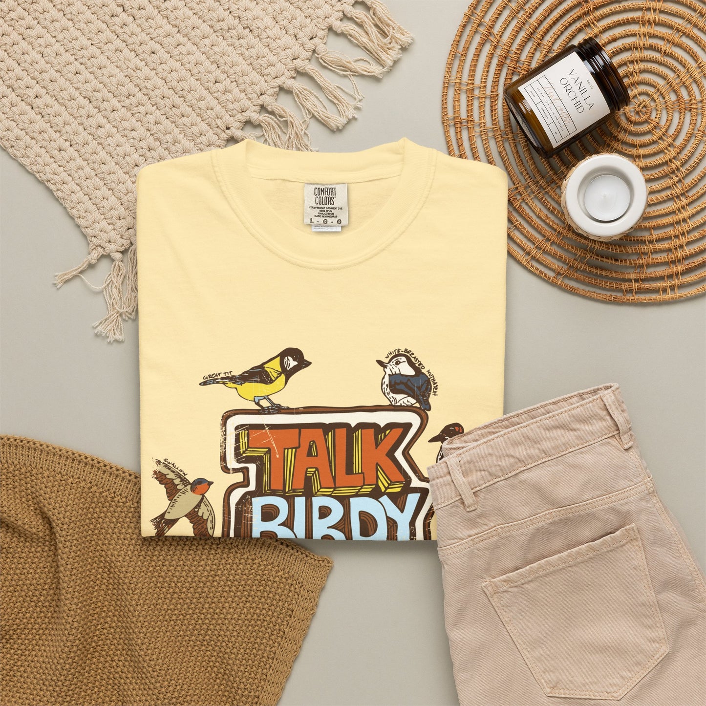 Talk Birdy to Me - Adult Unisex Garment-Dyed T-shirt
