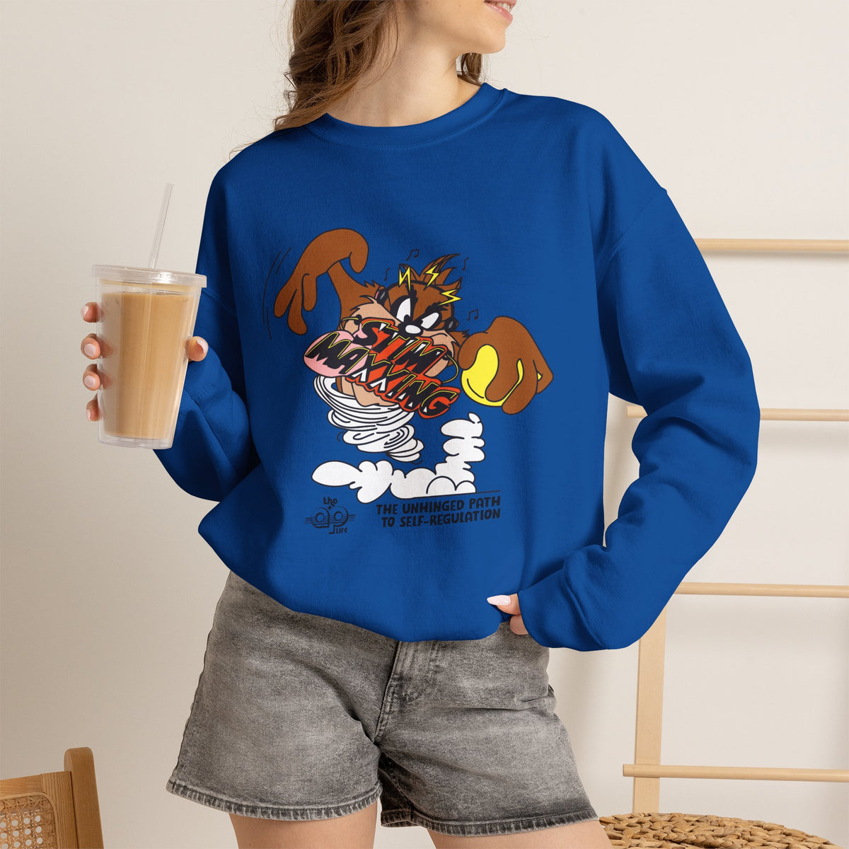 Stim-Maxxing - The Unhinged Path to Self-Regulation - Adult Unisex Heavy Blend™ Crewneck Sweatshirt