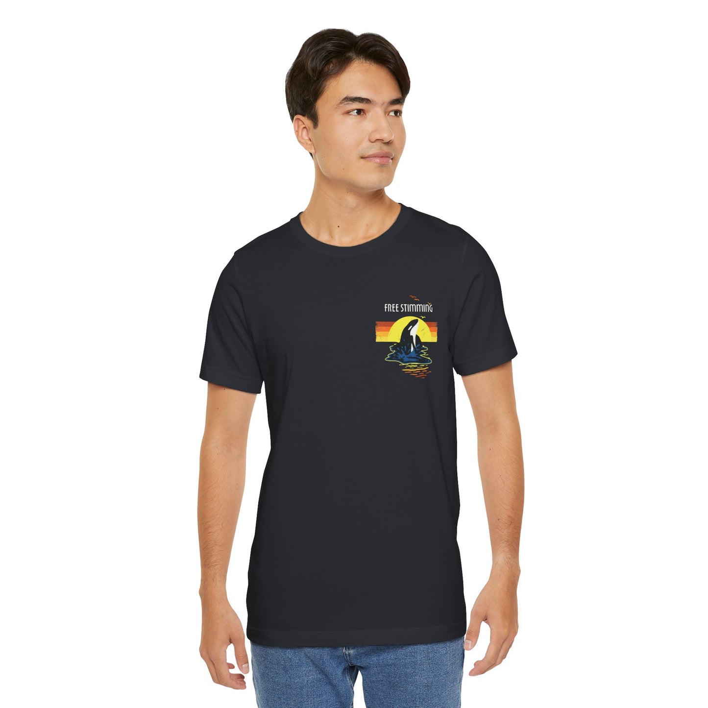 Free Stimming - Orca - Adult Unisex Jersey Short Sleeve Tee