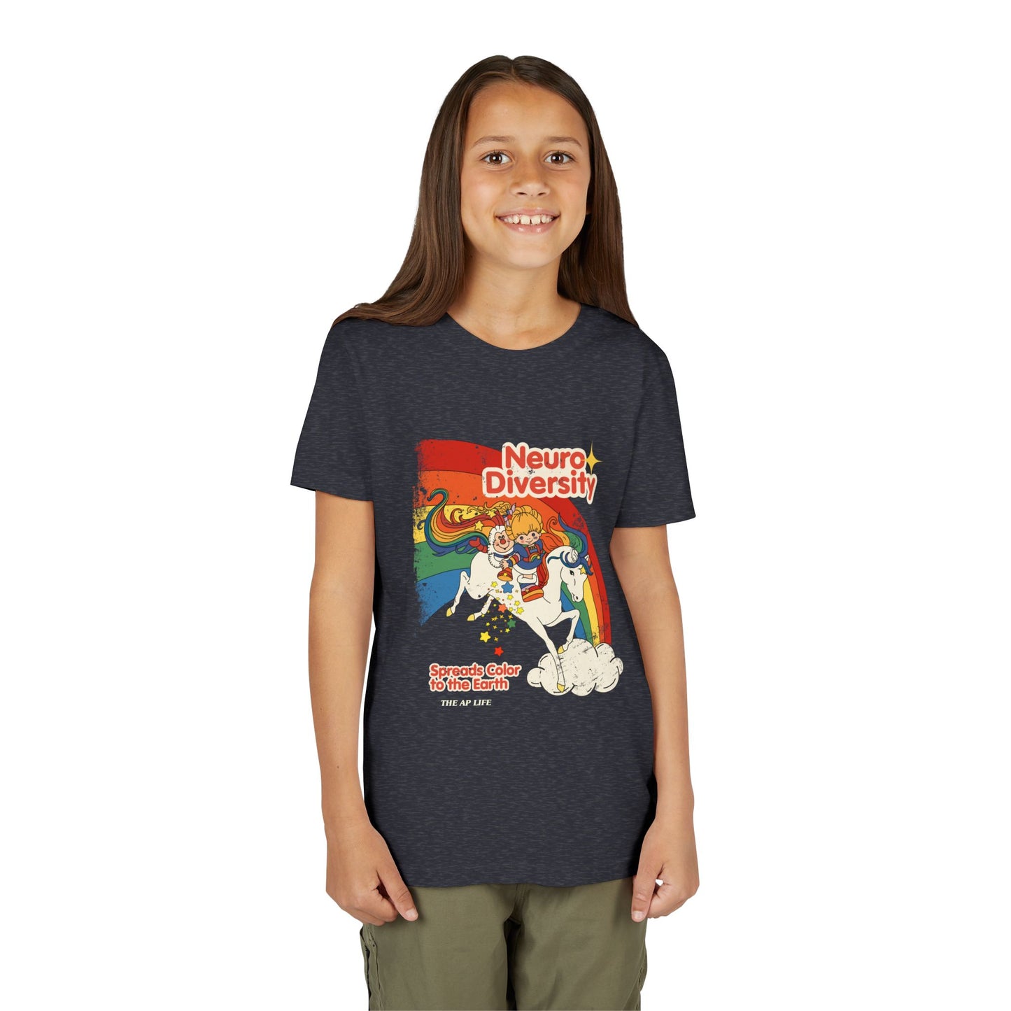 Neurodiversity Spreads Color to the Earth - Youth Unisex Short Sleeve Tee