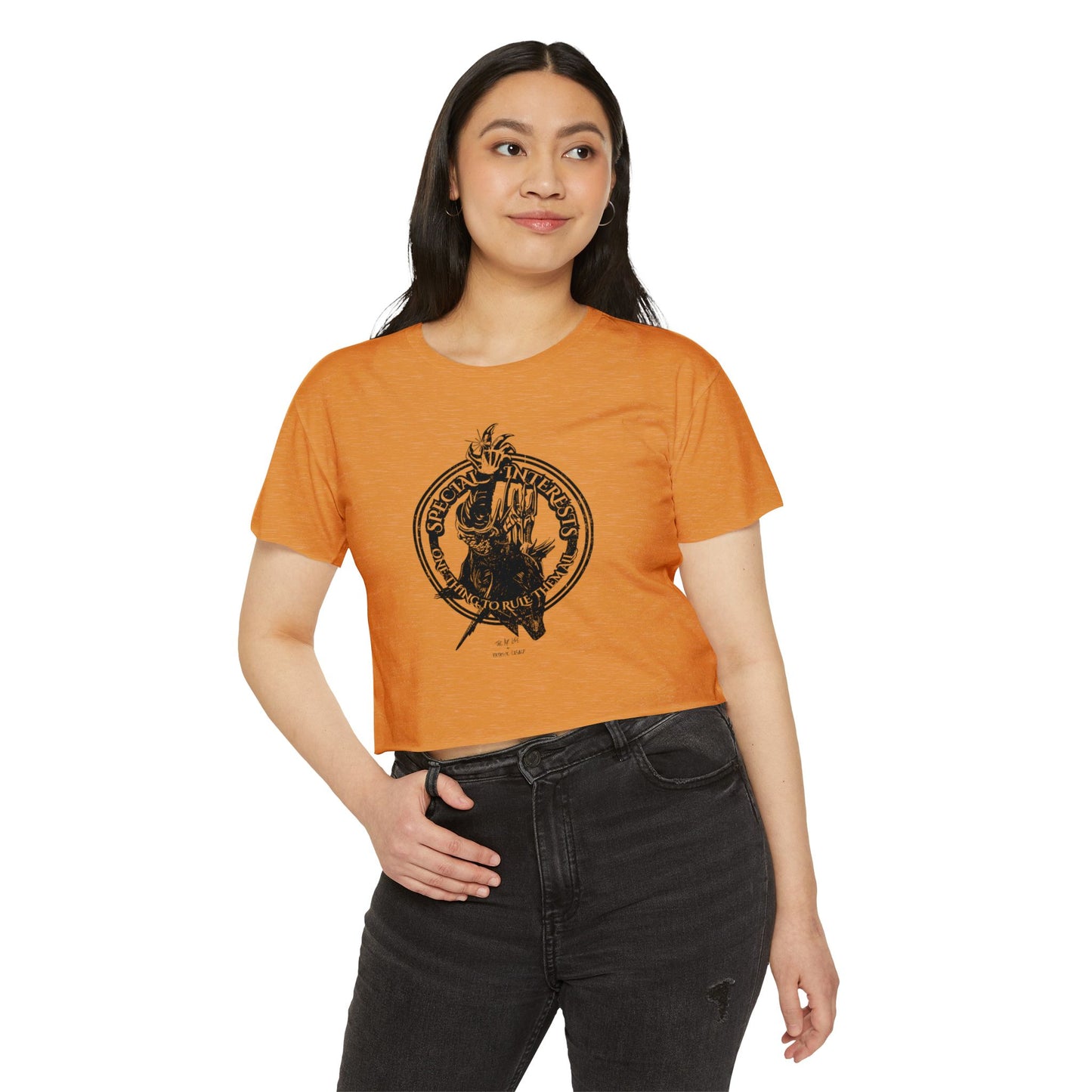 Special Interests - One Thing to Rule Them All - LOTR - Women's Crop Top Tee