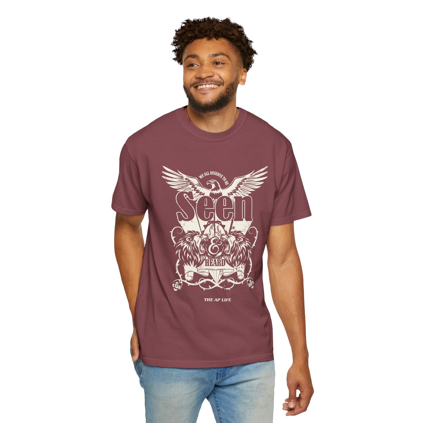 We All Deserve to be Seen & Heard - Adult Unisex Garment-Dyed T-shirt
