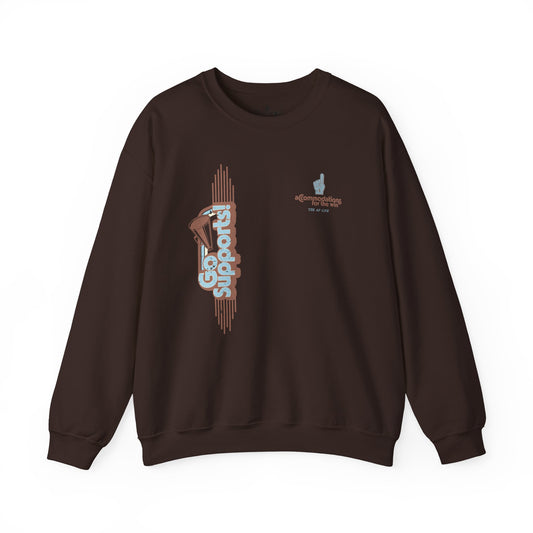 Go Supports! Accommodations for the Win - Support Needs Advocate Adult Unisex Sweatshirt