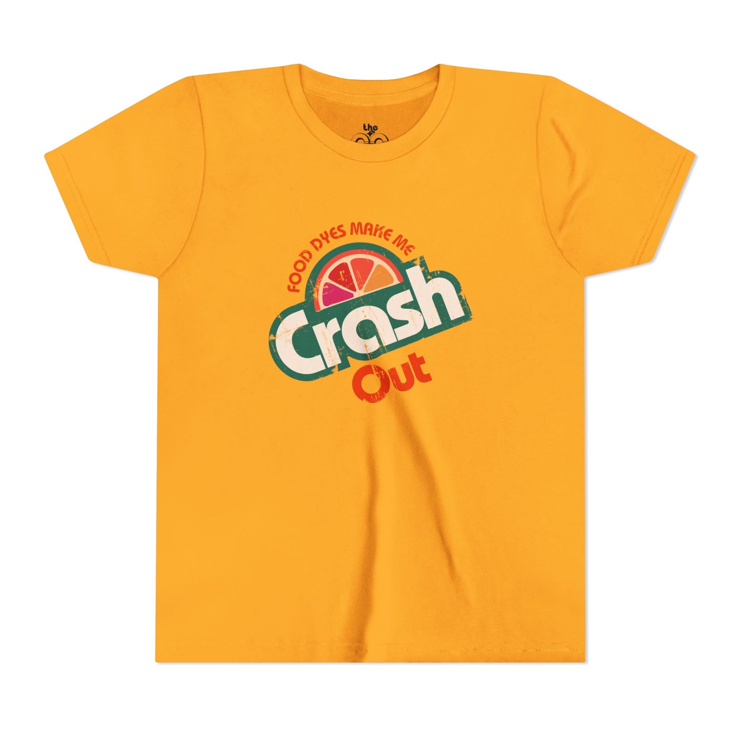 Food Dyes Make Me Crash Out - Unisex Youth Short Sleeve Tee
