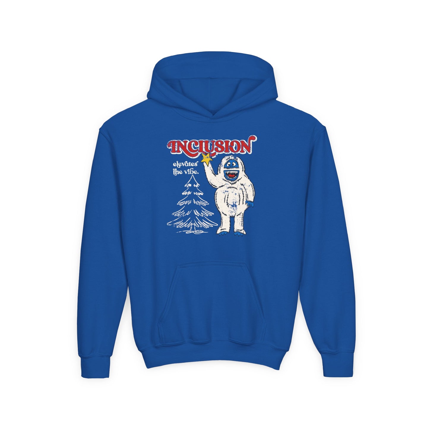 Inclusion Elevates the Vibe - Bumble - Youth Unisex Heavy Blend Hooded Sweatshirt