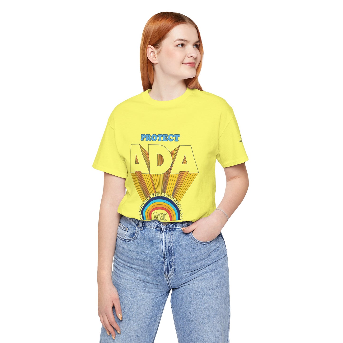 Protect ADA - Americans With Disabilities Act 1990 - Adult Unisex Jersey Short Sleeve Tee