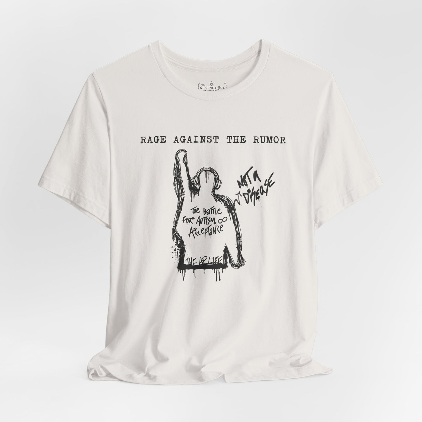 Rage Against the Rumor - The Battle for Autism Acceptance - Adult Unisex Tee