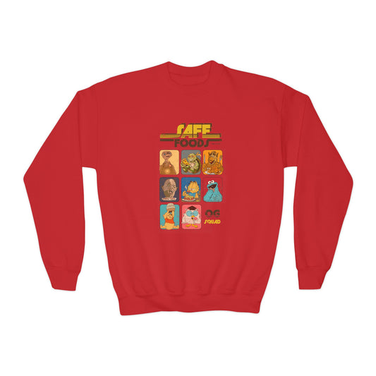Safe Foods - OG Squad - Youth Unisex Crewneck Sweatshirt