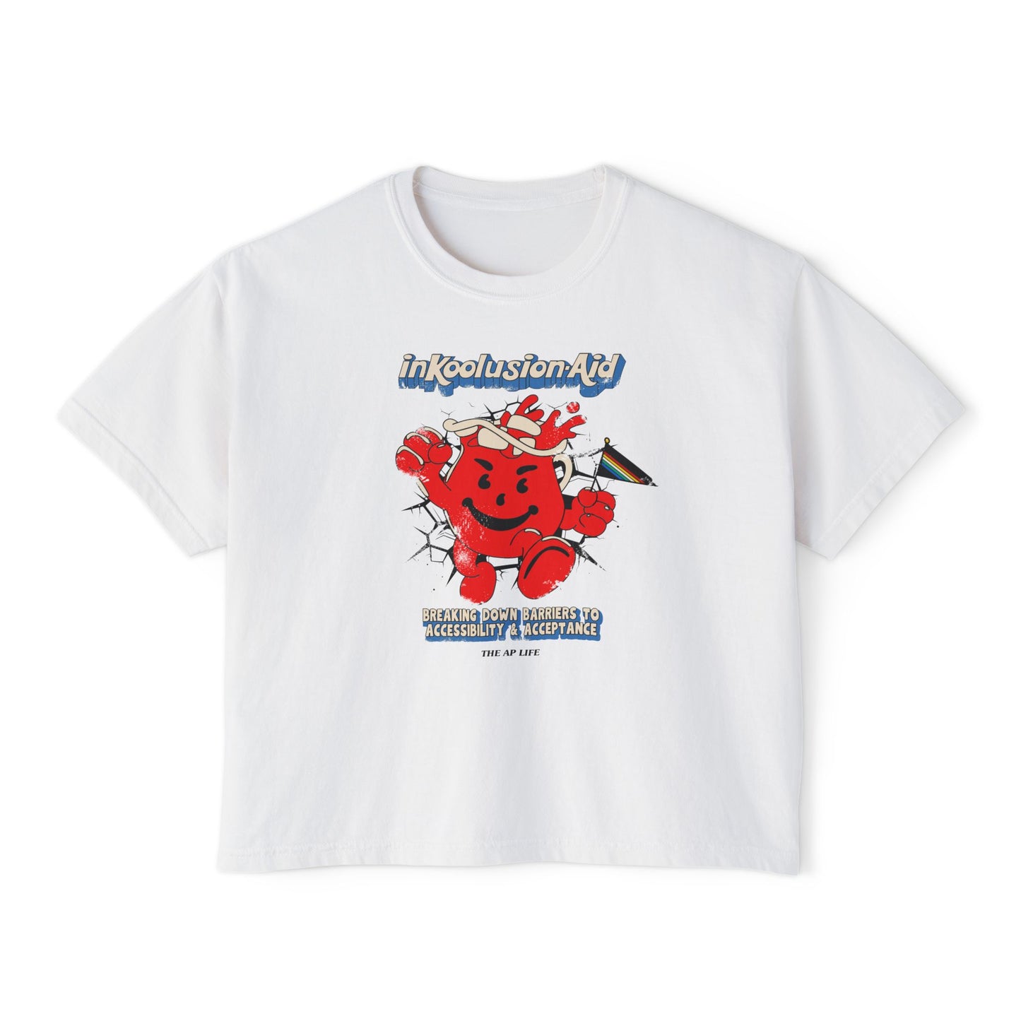 InKoolusion Aid - Breaking Down Barriers to Accessibility & Acceptance - Women's Boxy Tee