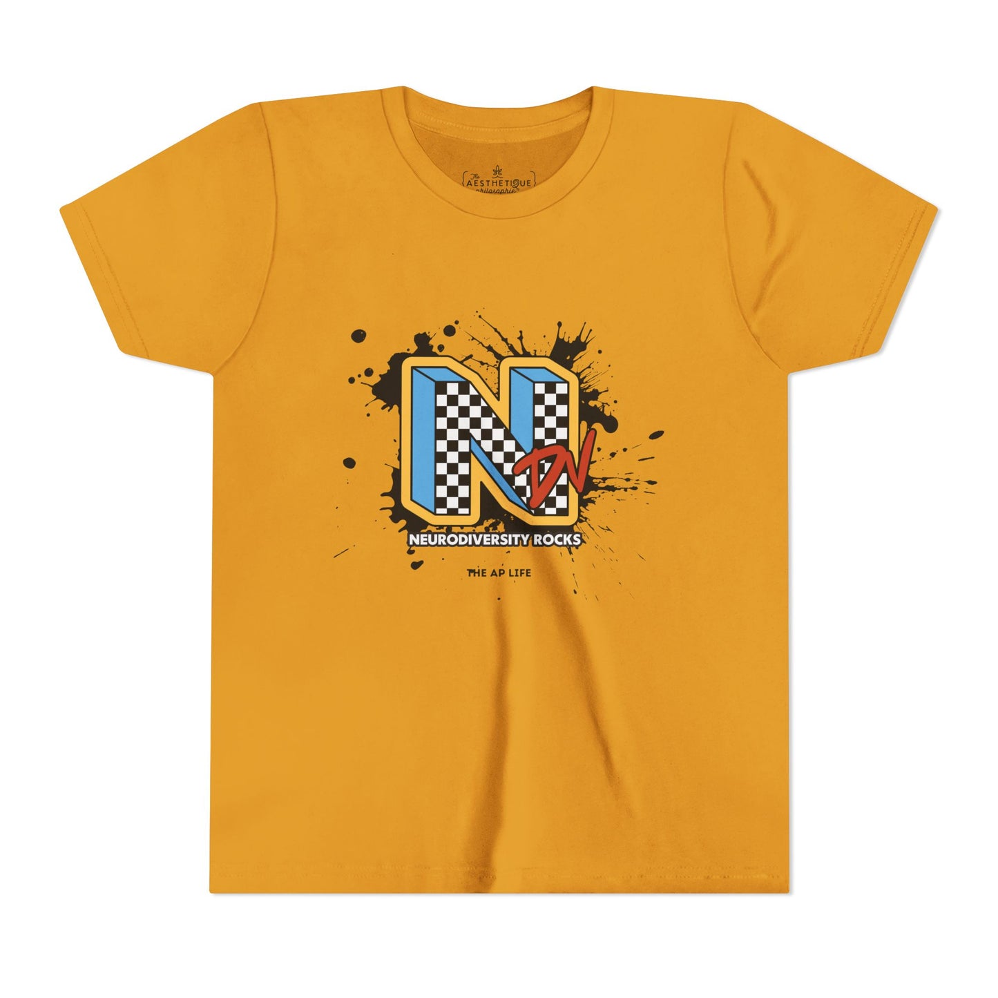 NDV Neurodiversity Rocks - YOUTH Short Sleeve Tee