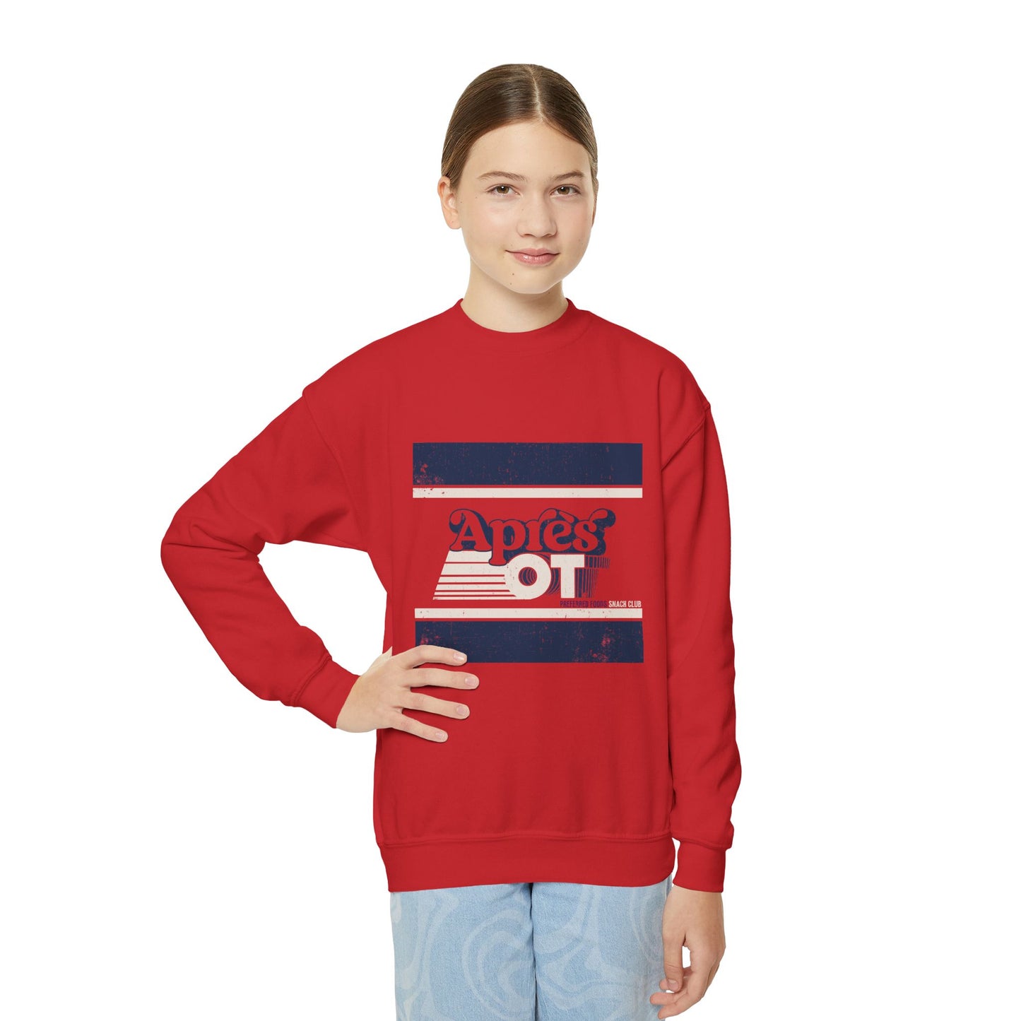 Après OT - Preferred Foods Snack Club - Youth Unisex Crewneck Sweatshirt