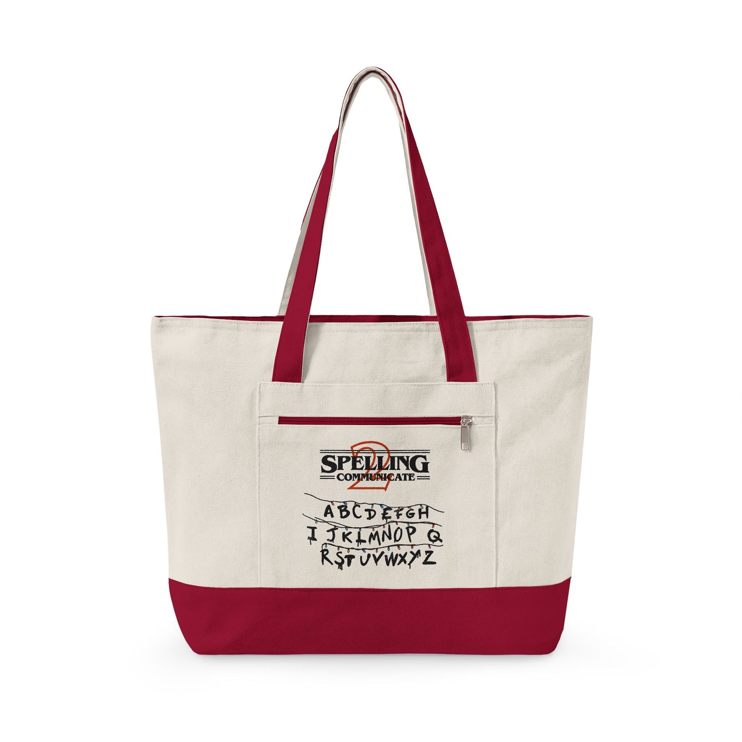 Spelling 2 Communicate - Zippered Canvas Tote