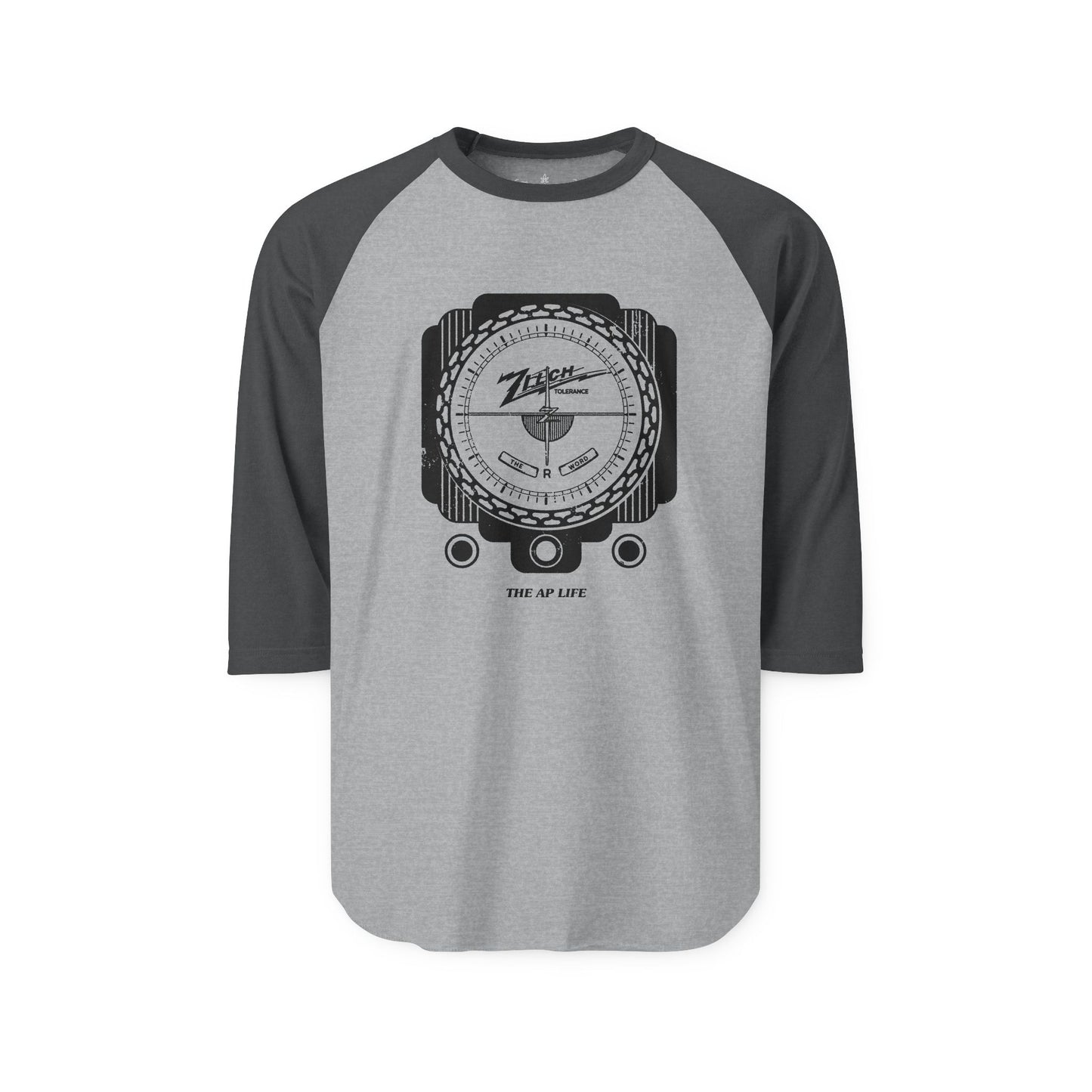 Zilch Tolerance for the R Word - Adult Unisex Three-Quarter Sleeve Raglan Shirt