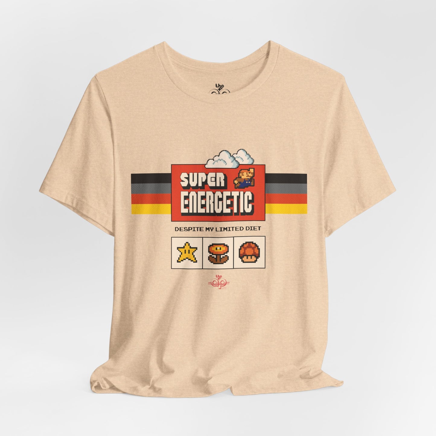 Super Energetic, Despite My Limited Diet - Adult Unisex Jersey Short Sleeve Tee