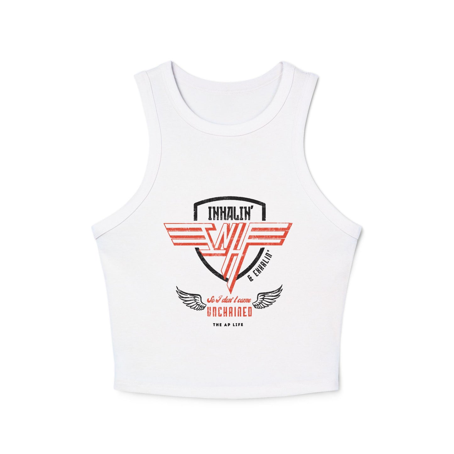 Inhalin' & Exhalin' So I Don't Come Unchained Regulation Women's Racer Tank Top
