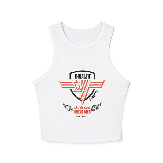 Inhalin' & Exhalin' So I Don't Come Unchained Regulation Women's Racer Tank Top