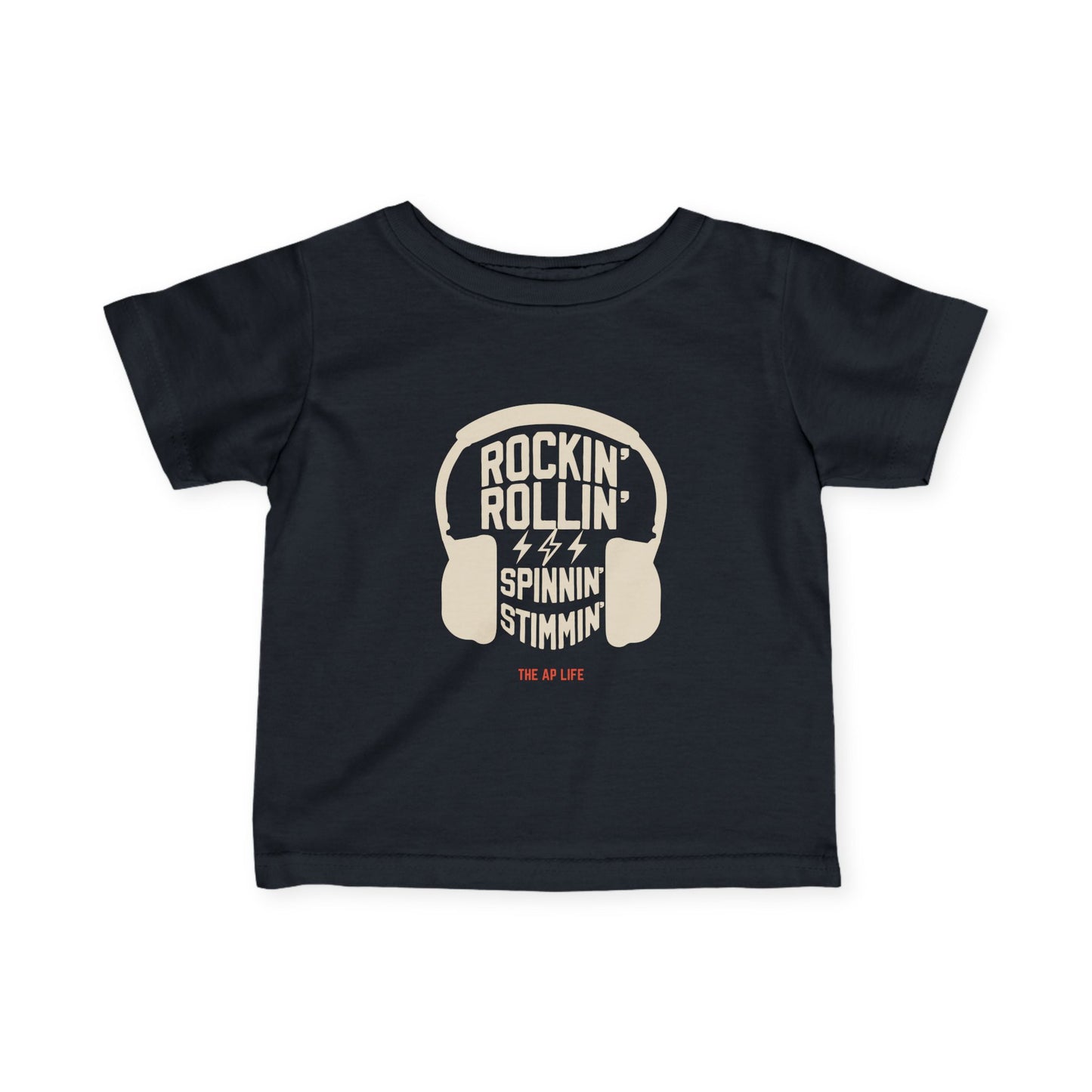 Rockin' Rollin' Spinnin' Stimmin' - Baby Infant Fine Jersey Tee