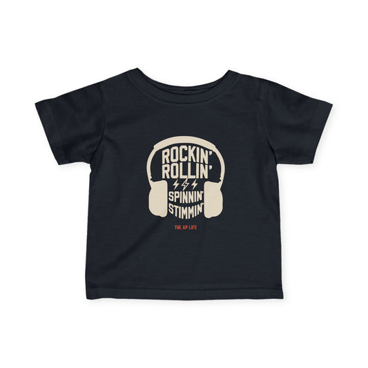 Rockin' Rollin' Spinnin' Stimmin' - Baby Infant Fine Jersey Tee