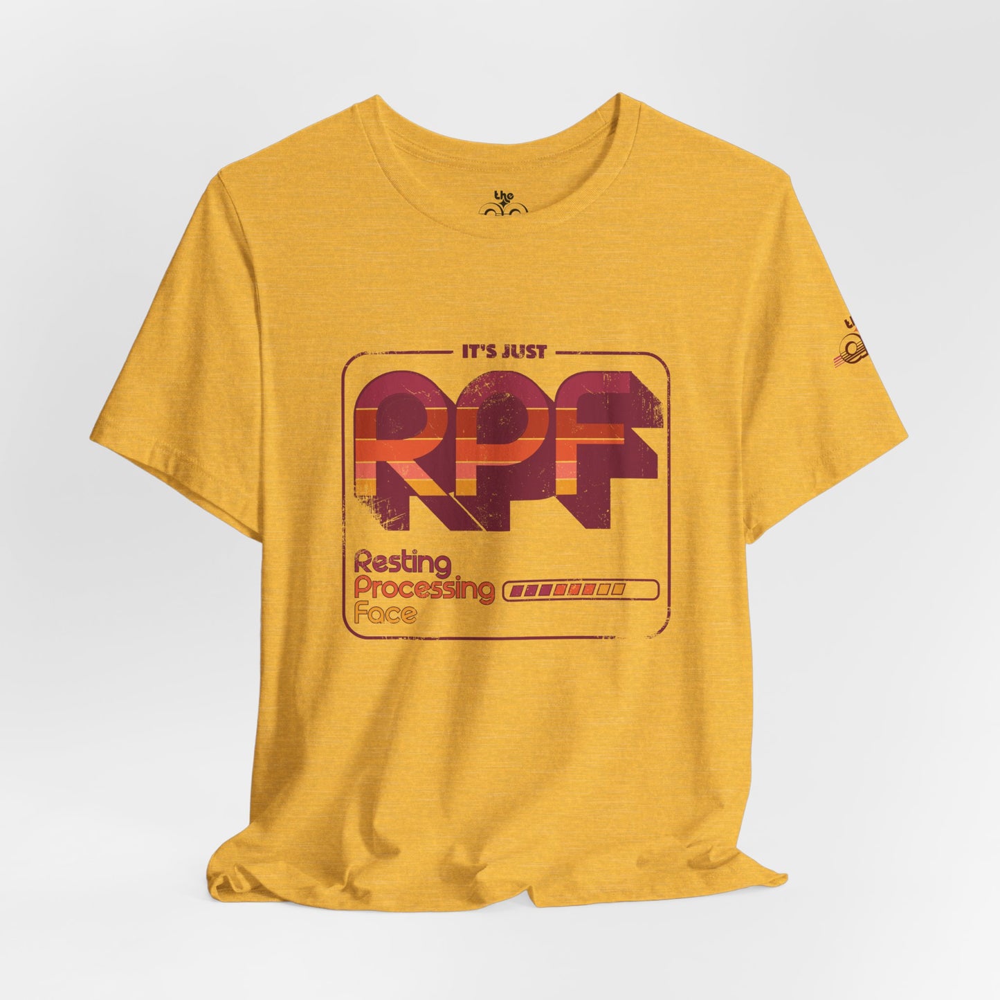 It's Just RPF - Resting Processing Face - Adult Unisex Jersey Short Sleeve Tee