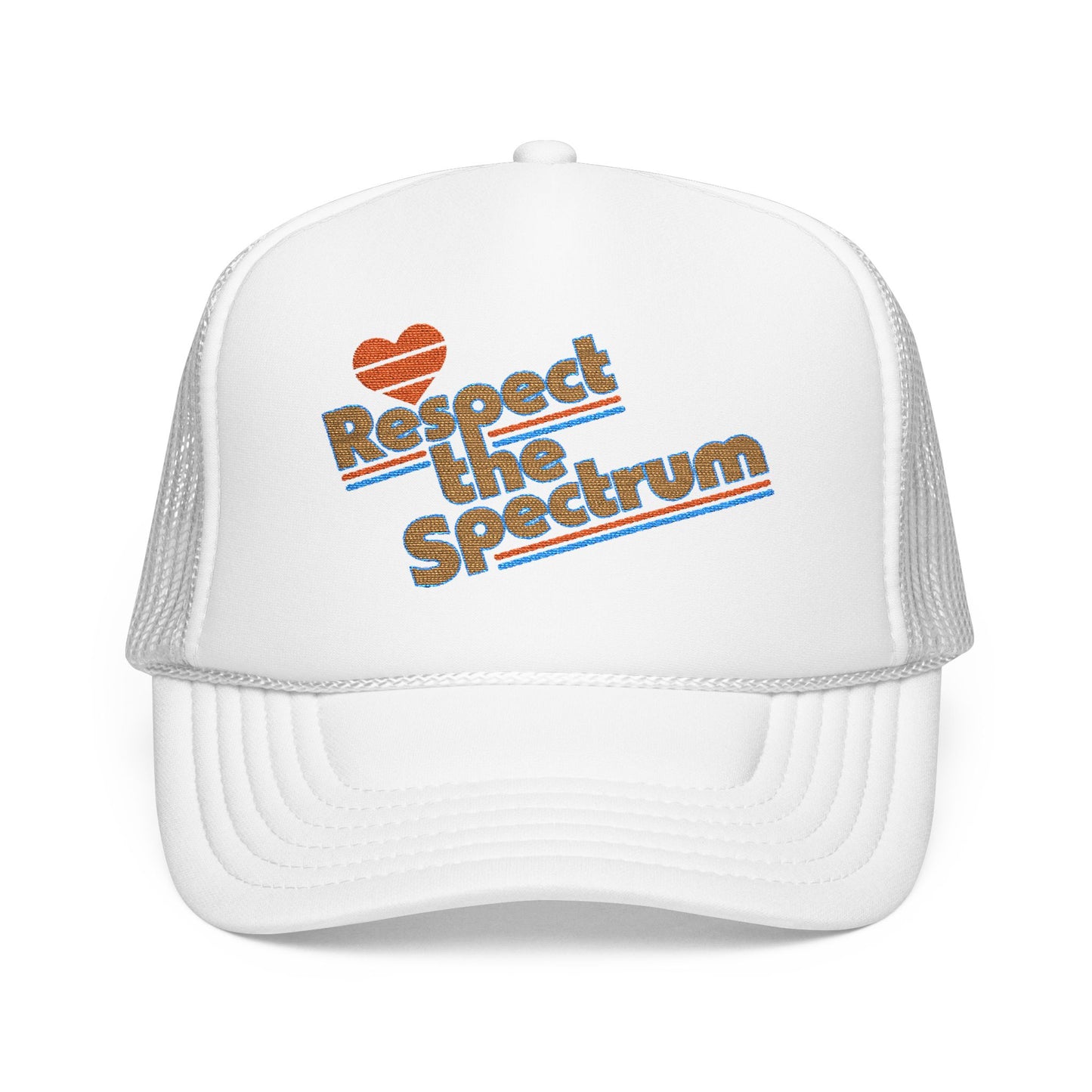 Respect The Spectrum Embroidered - Adult Unisex Trucker Hat