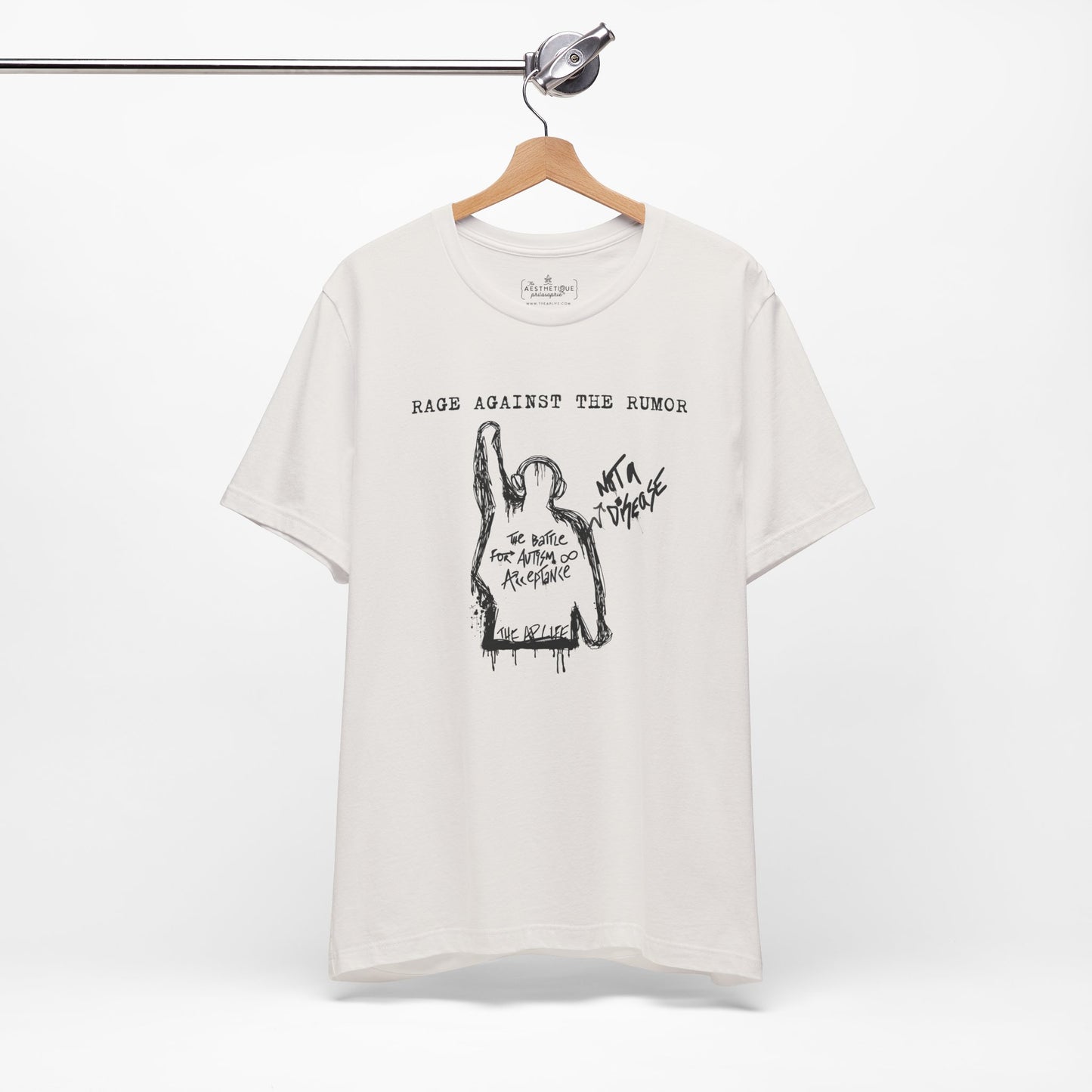 Rage Against the Rumor - The Battle for Autism Acceptance - Adult Unisex Tee