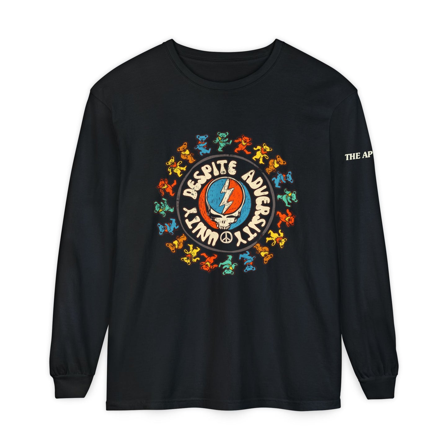 Unity Despite Adversity - Unisex Garment-dyed Long Sleeve T-Shirt