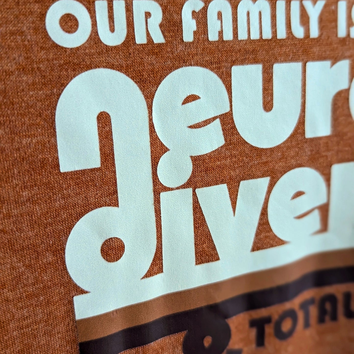 Women's Retro Vibe Advocacy Tee - Our Family is Neuro Diverse