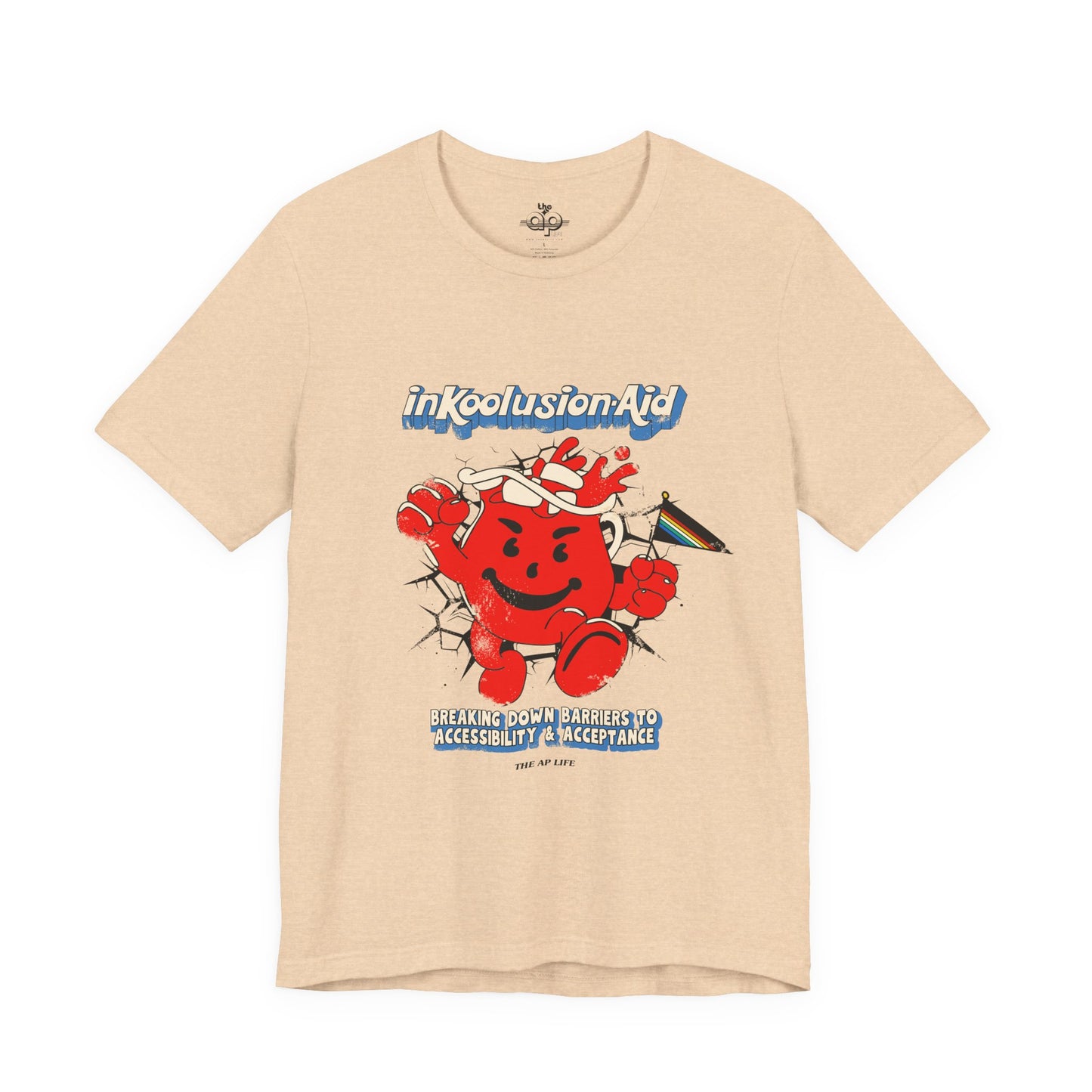 InKoolusion Aid - Breaking Down Barriers to Accessibility & Acceptance - Disability Rights - Adult Unisex Jersey Short Sleeve Tee
