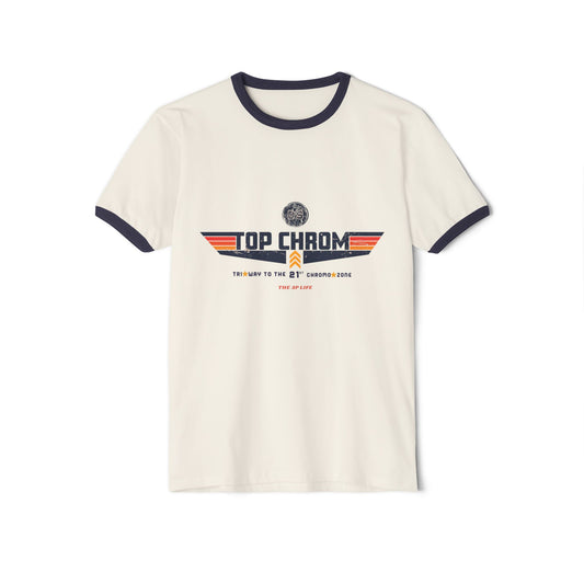 Top Chrom Highway to the Chromo-Zone DS Awareness - Adult Unisex Ringer Tee