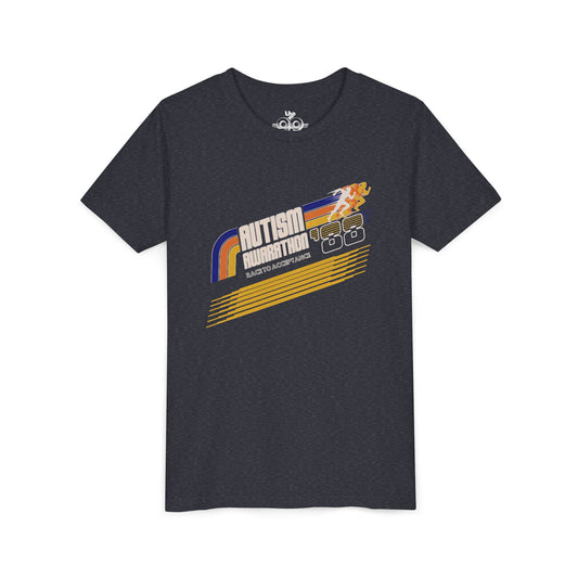 Autism Awarathon - Race to Acceptance - Youth Unisex Short Sleeve Tee