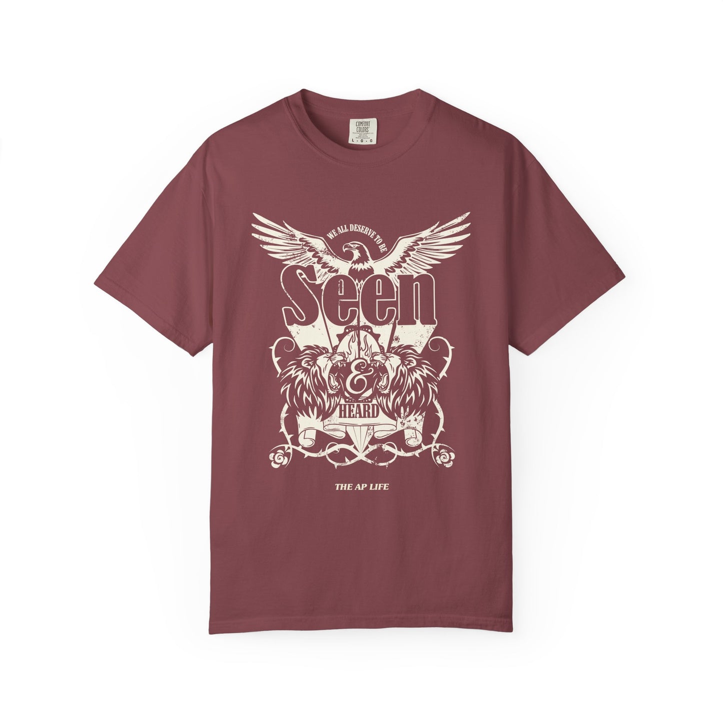 We All Deserve to be Seen & Heard - Adult Unisex Garment-Dyed T-shirt
