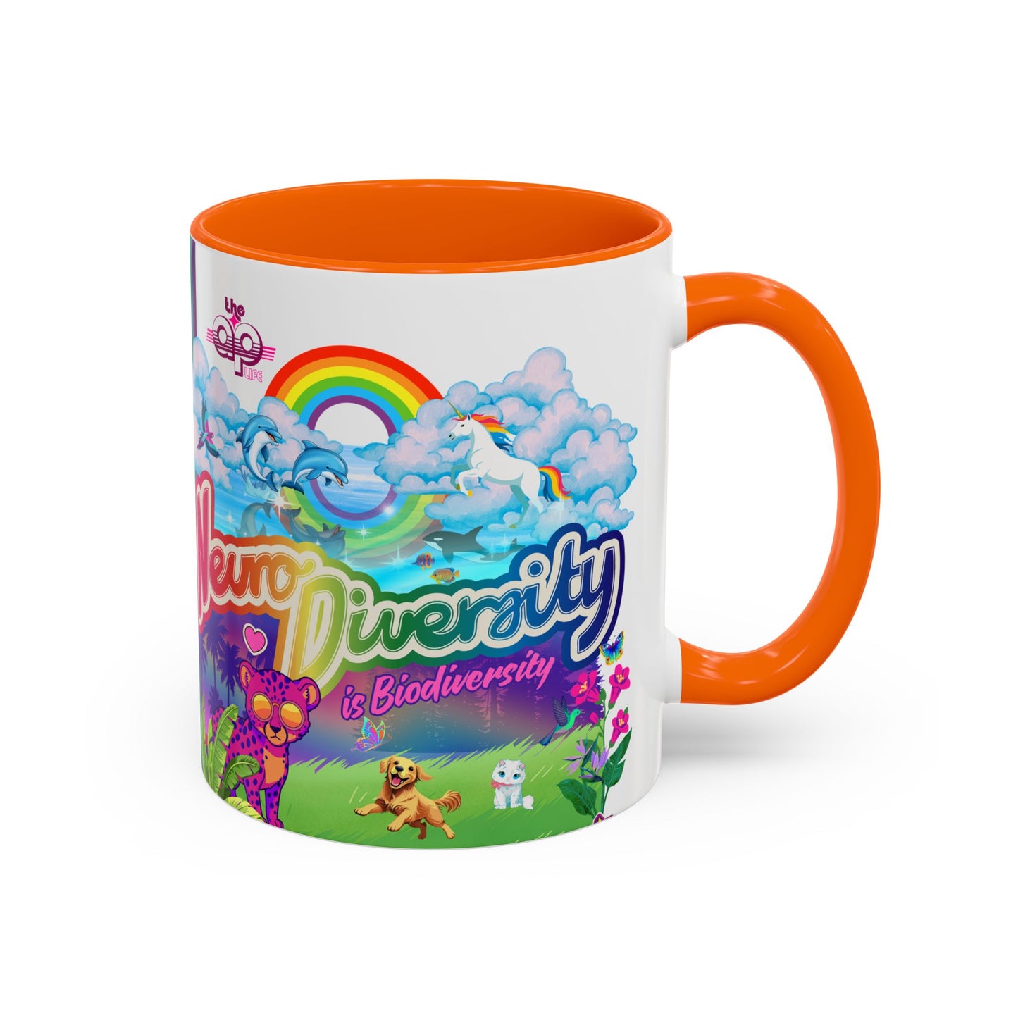 Neurodiversity is Biodiversity - Accent Coffee Mug (11, 15oz)