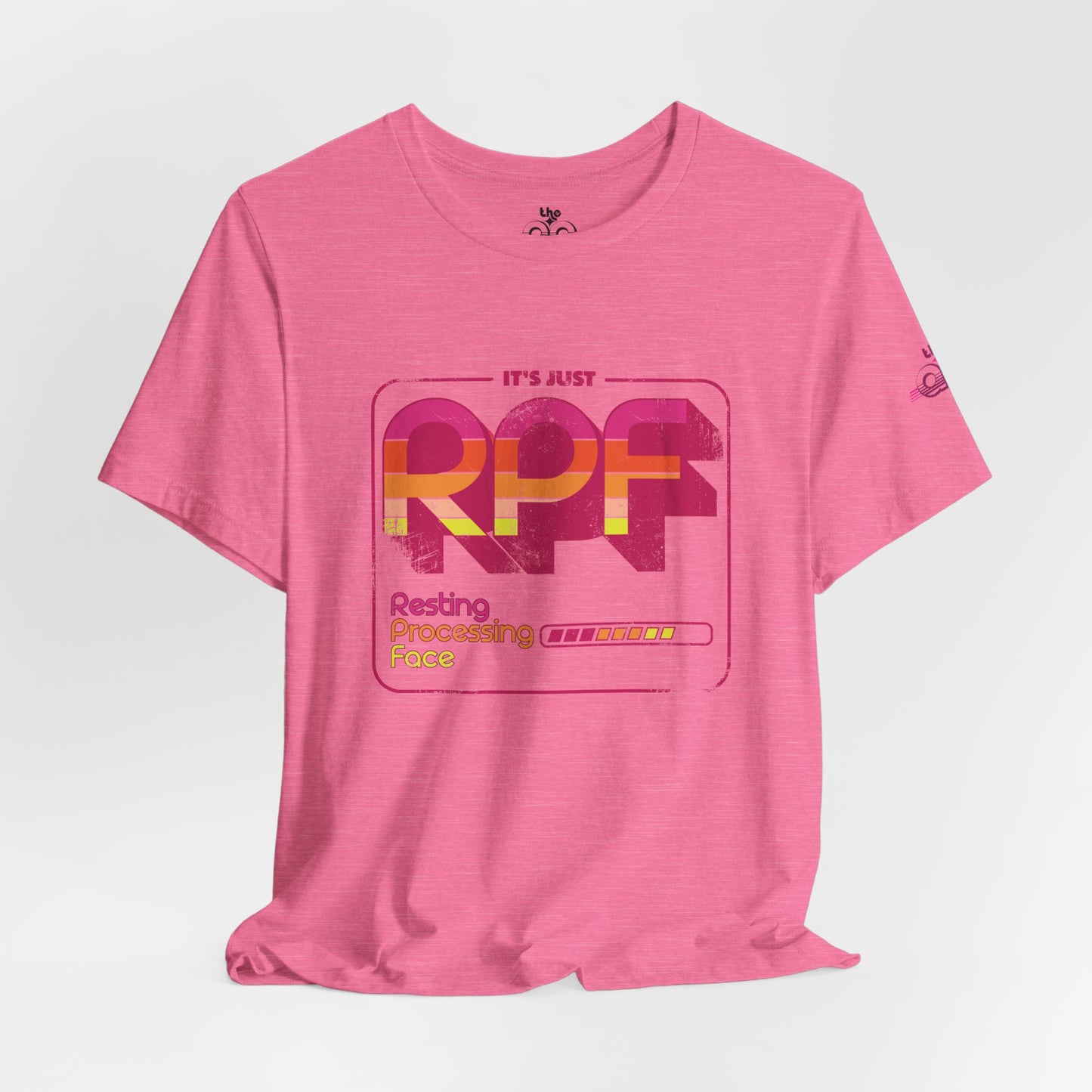 It's Just RPF - Resting Processing Face - Adult Unisex Jersey Short Sleeve Tee
