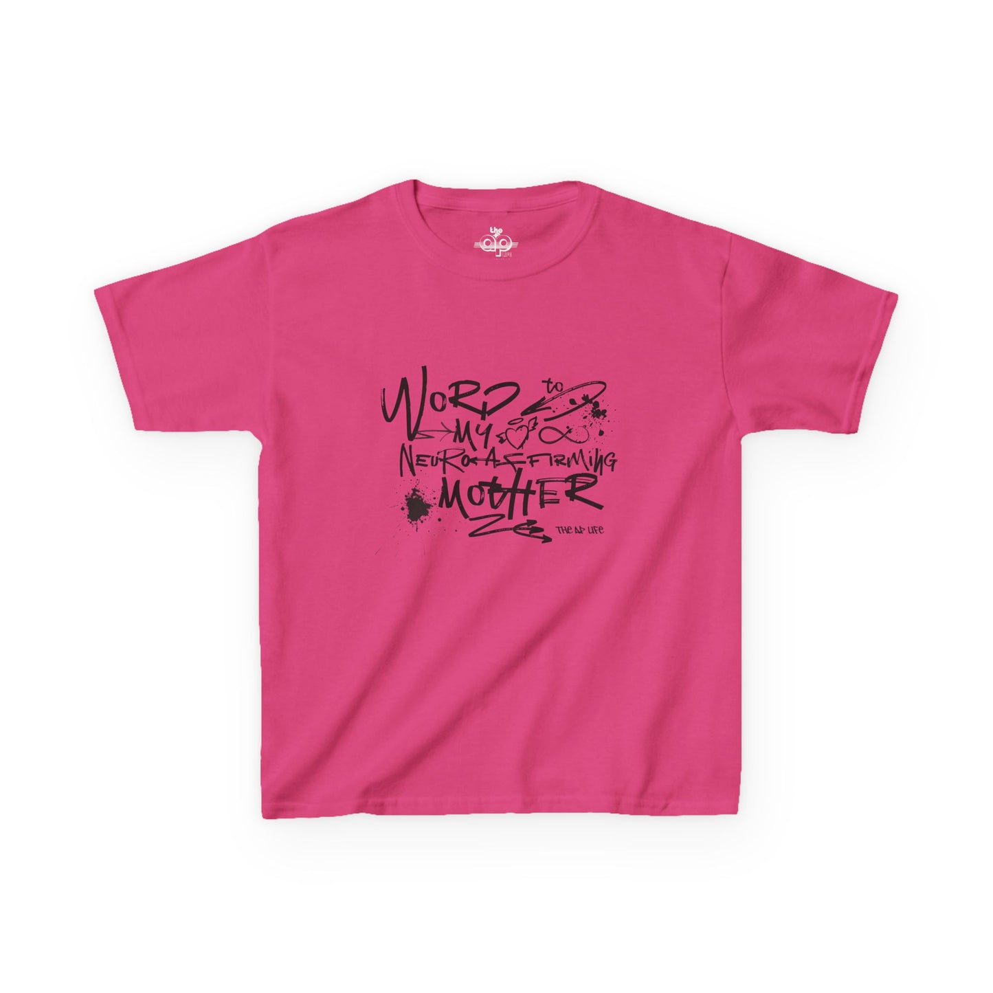 Word to My Neuro-Affirming Mother - Kids Oversized Heavy Cotton™ Tee