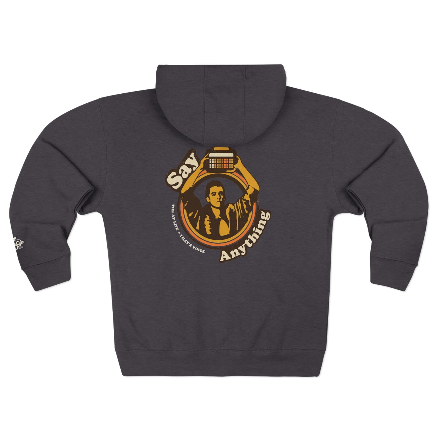 Say Anything - AAC- Lilly's Voice + The AP Life - Adult Unisex Zip Hoodie