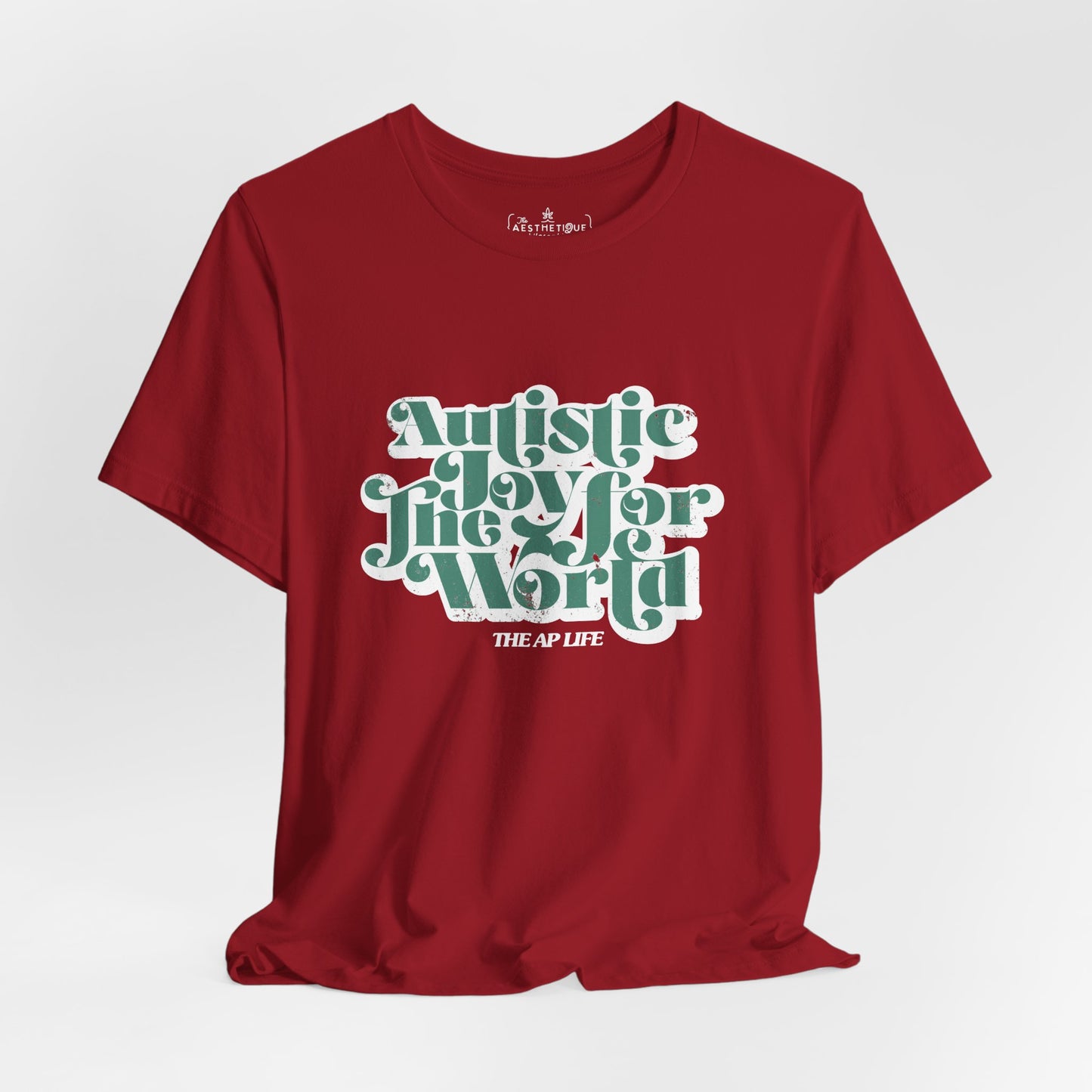 Autistic Joy for the World - Seasonal Style - Unisex Jersey Short Sleeve Tee