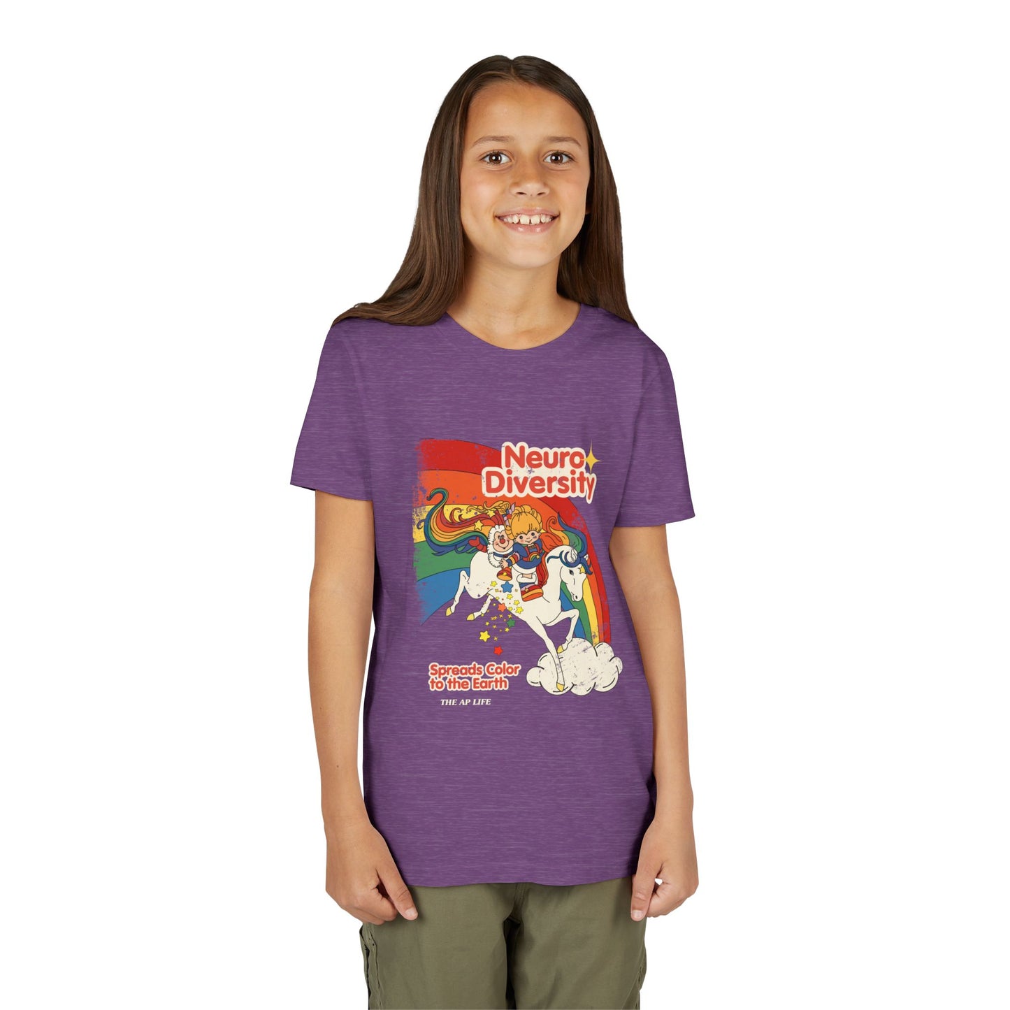 Neurodiversity Spreads Color to the Earth - Youth Unisex Short Sleeve Tee