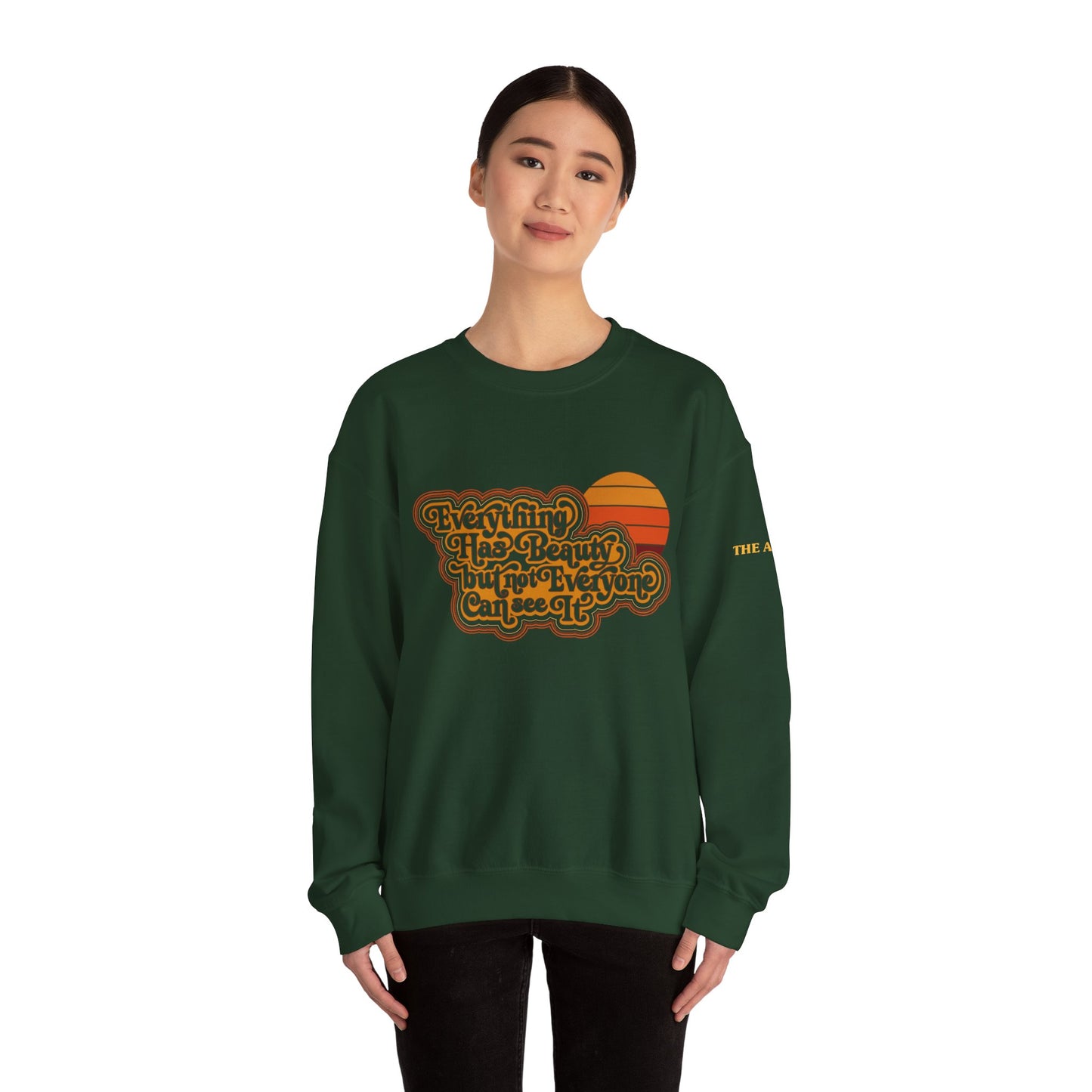 Everything has Beauty but not Everyone can see it - Confucius - Unisex Heavy Blend™ Crewneck Sweatshirt