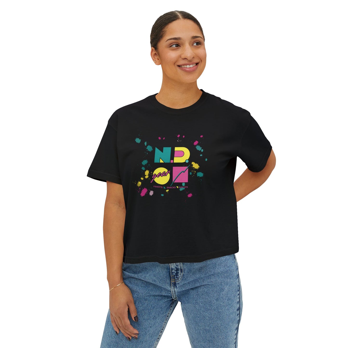 N.D. Gear - Fidgets, Snacks, Devices - Women's Boxy Tee